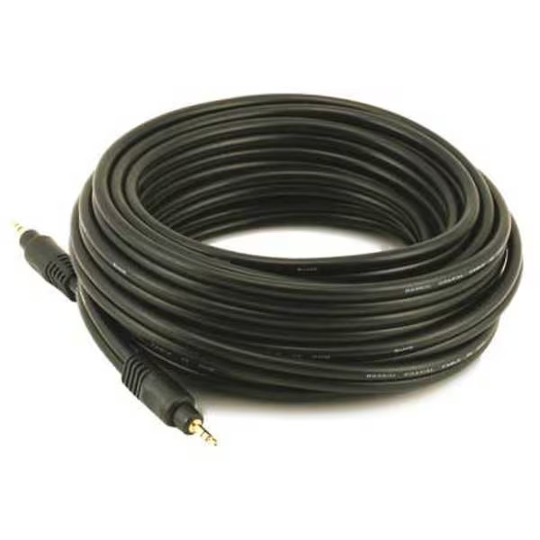 Monoprice A/V Cable, 3.5mm M/M cable, Black,25ft 5581 Monoprice 5581