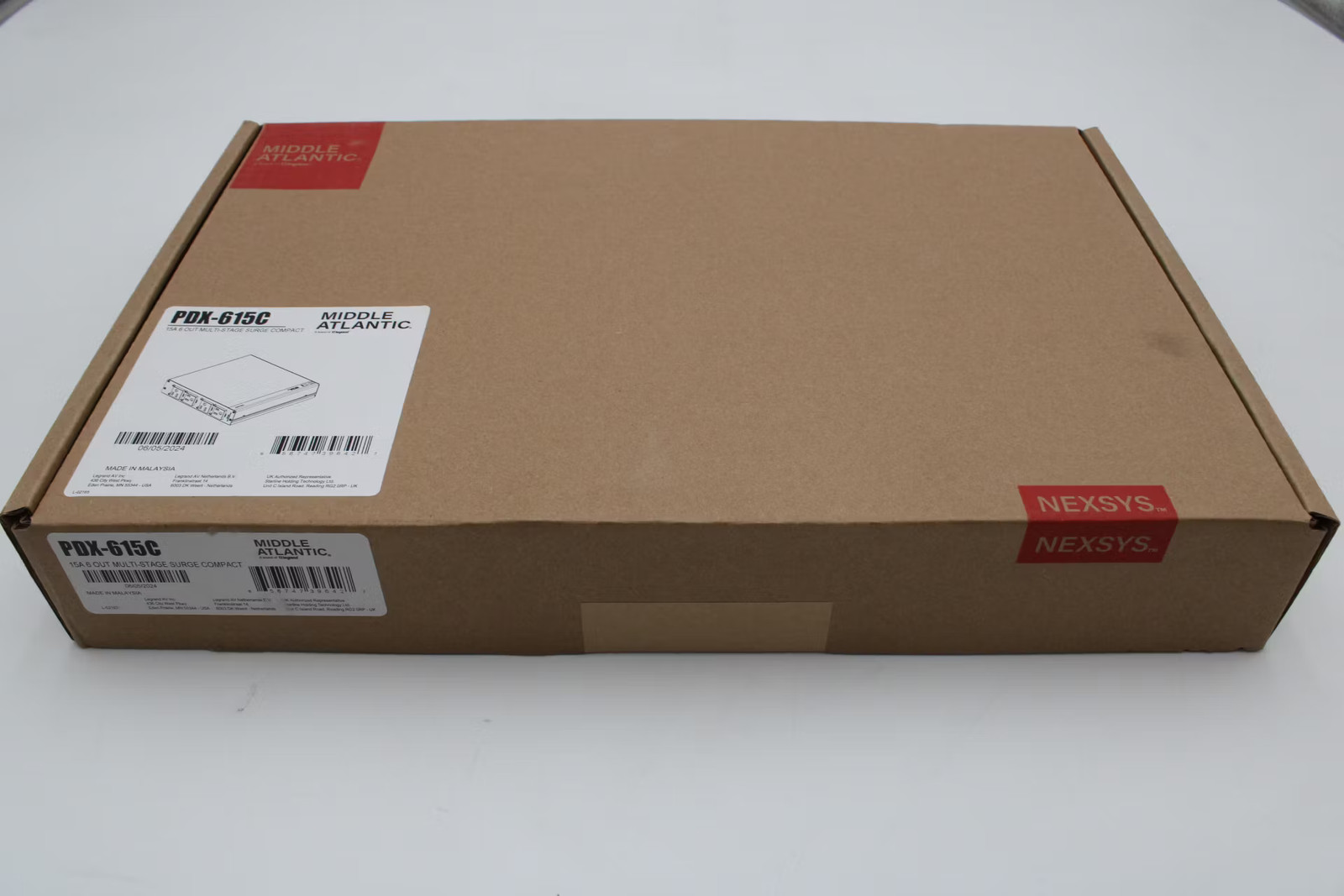 NEW- Middle Atlantic NEXSYS Compact 15A 6 Outlet Power Distro Unit PDX-615C-SP