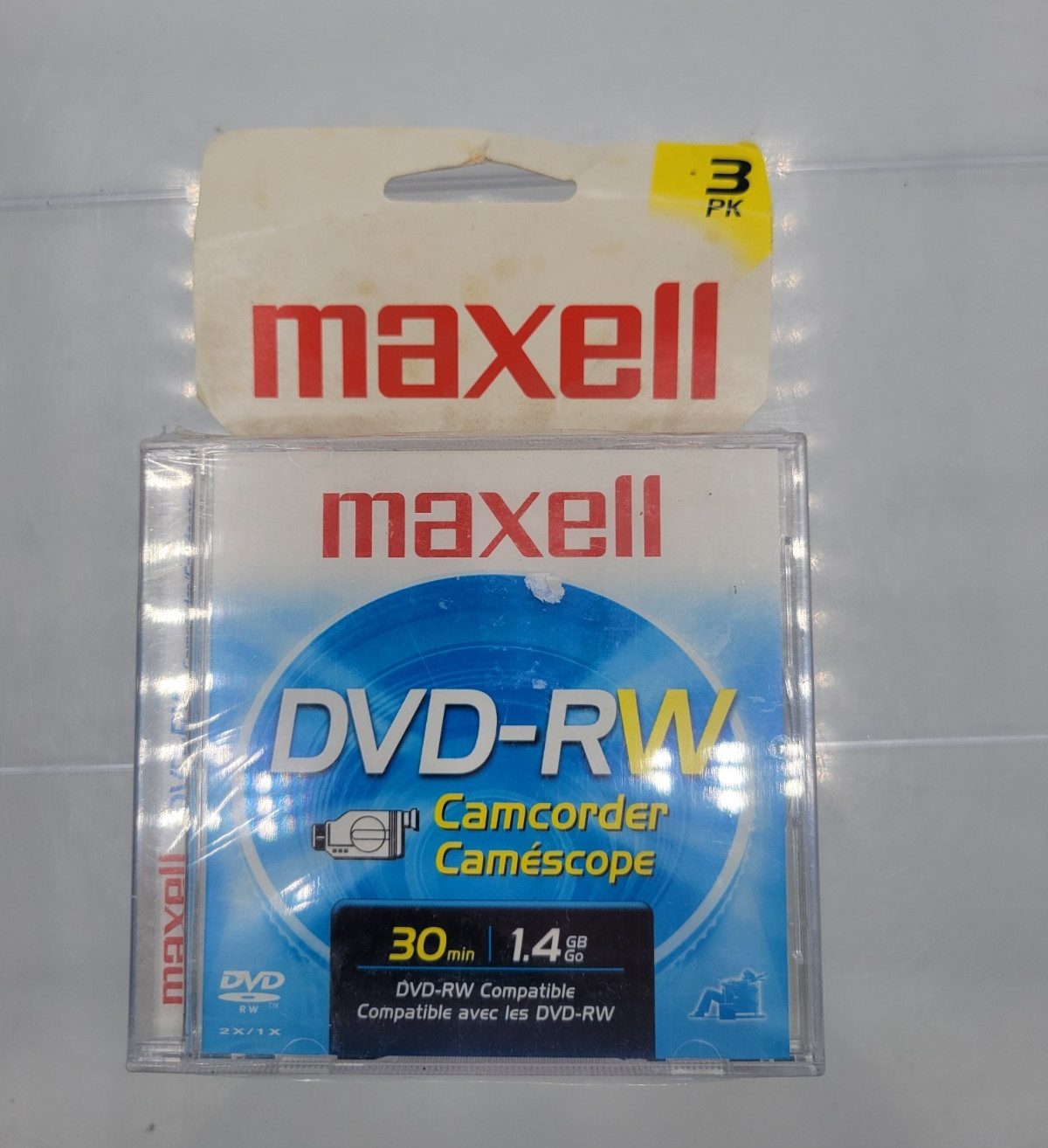 Maxell DVD-RW Camcorder Discs 1.4GB 30 Min 3 Pack Mini DVD Sealed