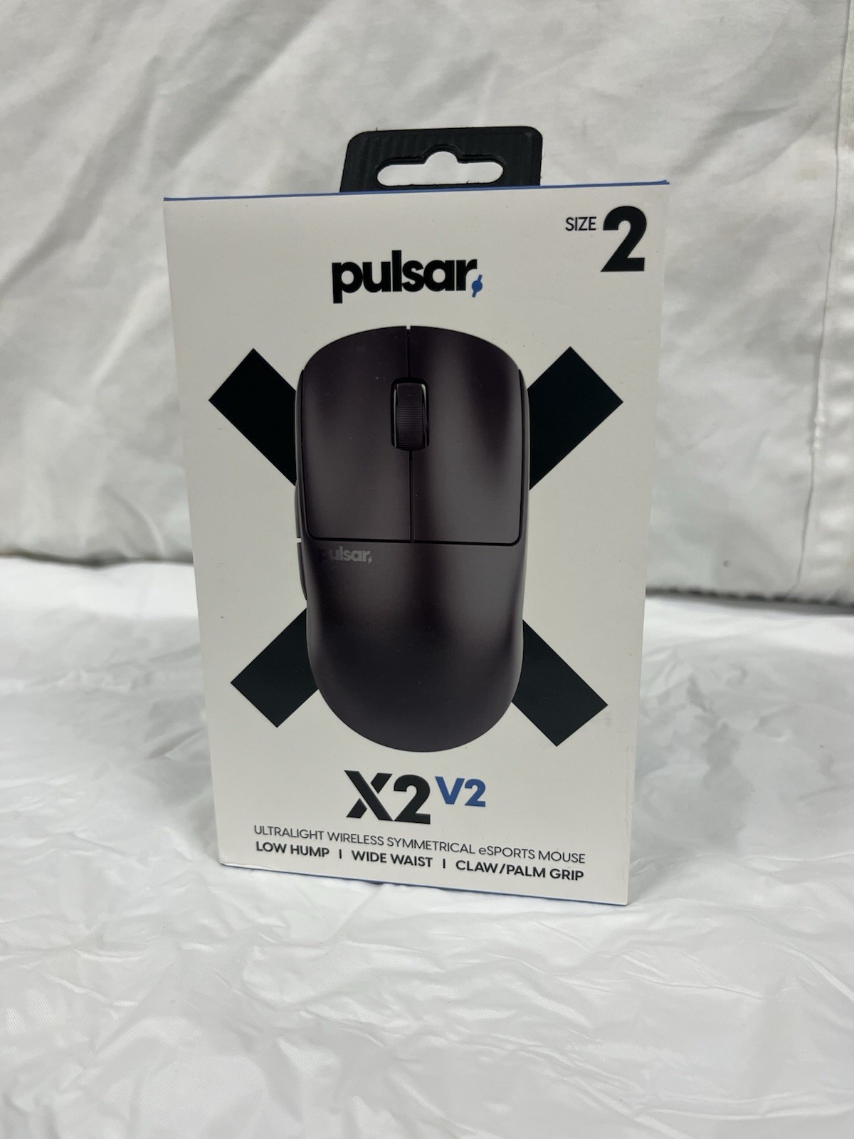 Pulsar Gaming Gears Wireless Gaming Mouse X2V2 Size 2 (Medium) - Black - RARE