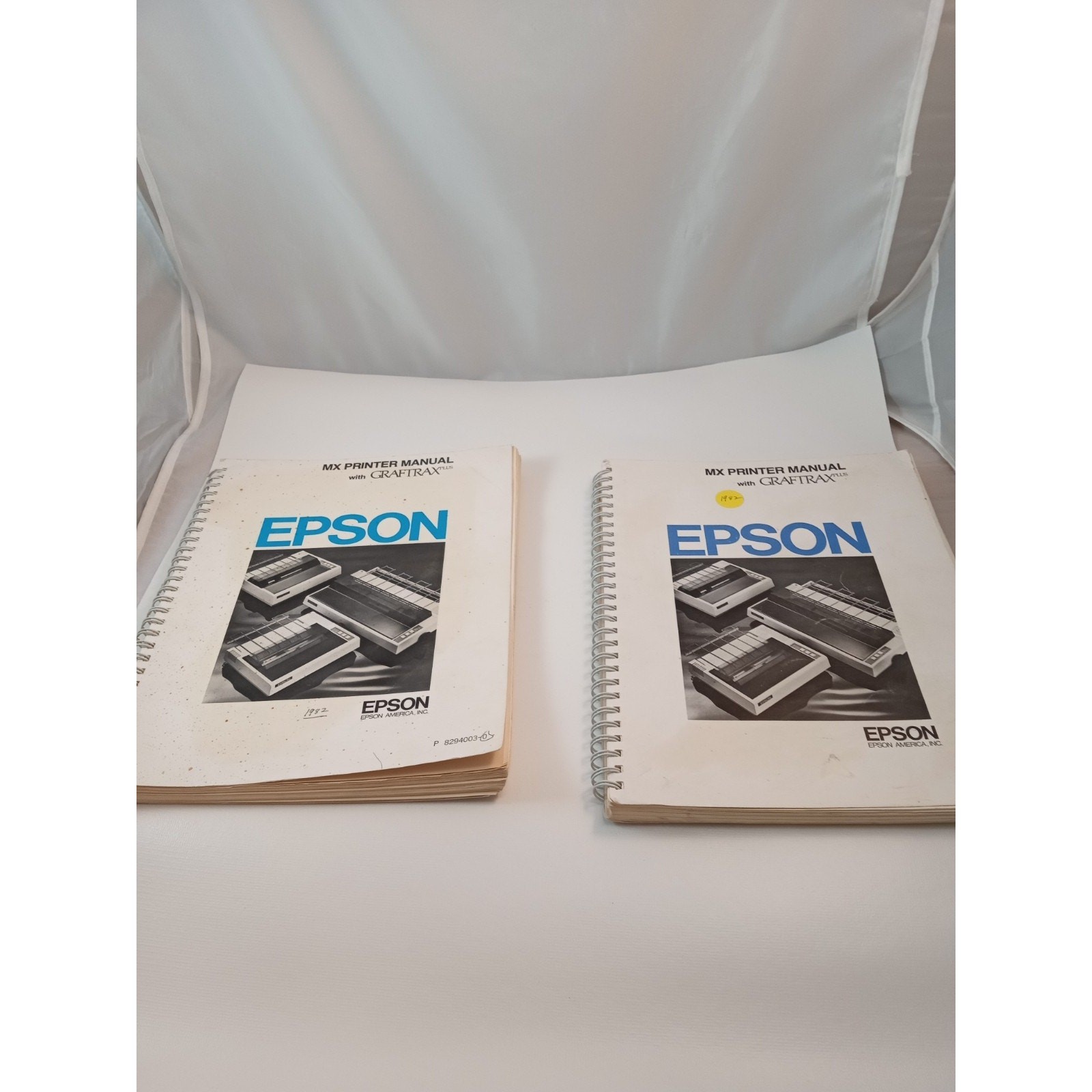 Vintage Epson MX Printer Manual with Graftrax Plus Spiral Bound 1982 - 1 And 2
