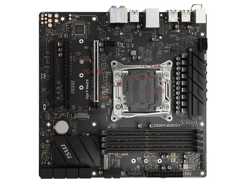 For MSI X299M-A-PRO motherboard X299 LGA2066 4*DDR4 64G M-ATX Tested ok
