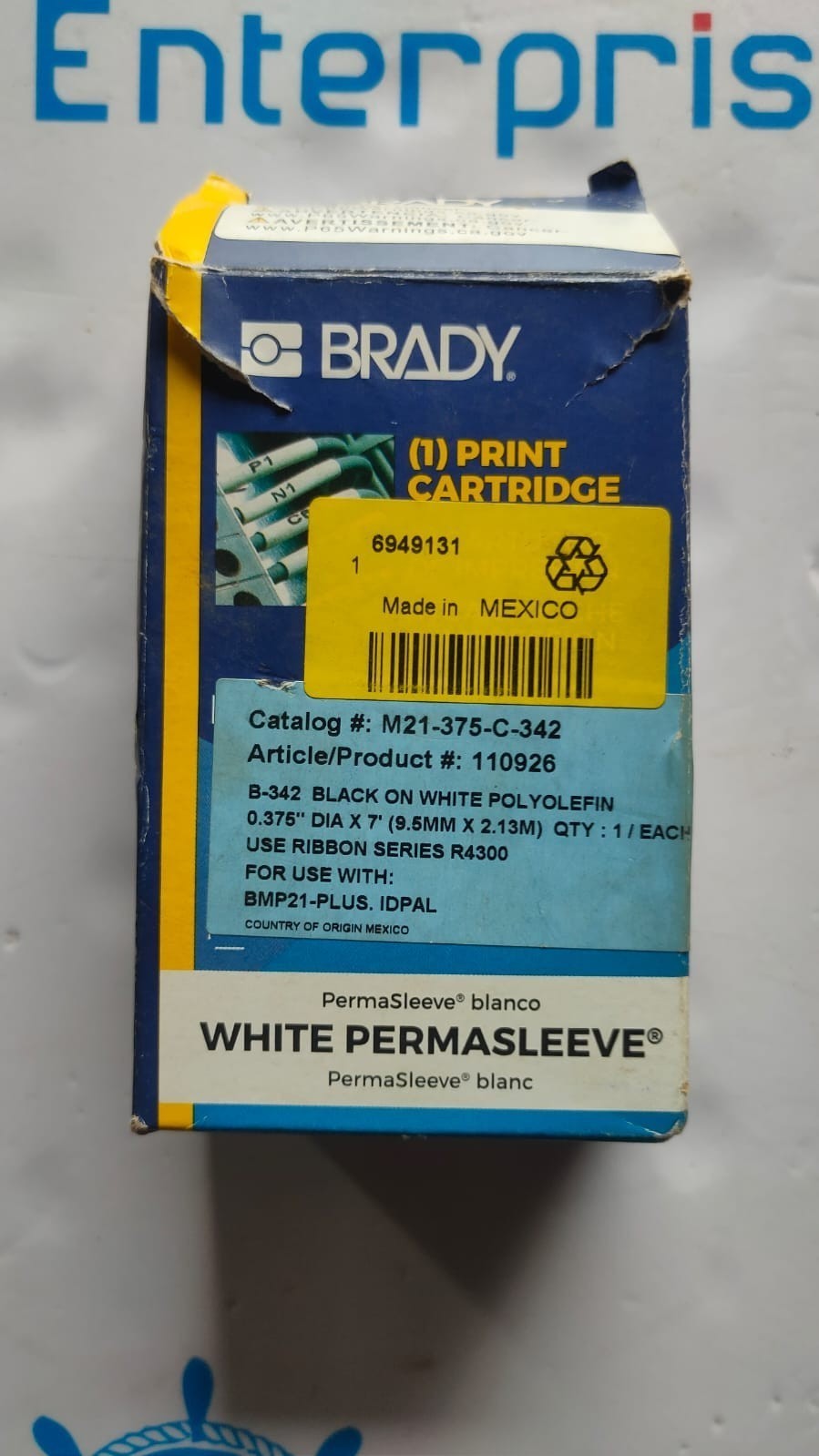 BRADY M21-375-C-342