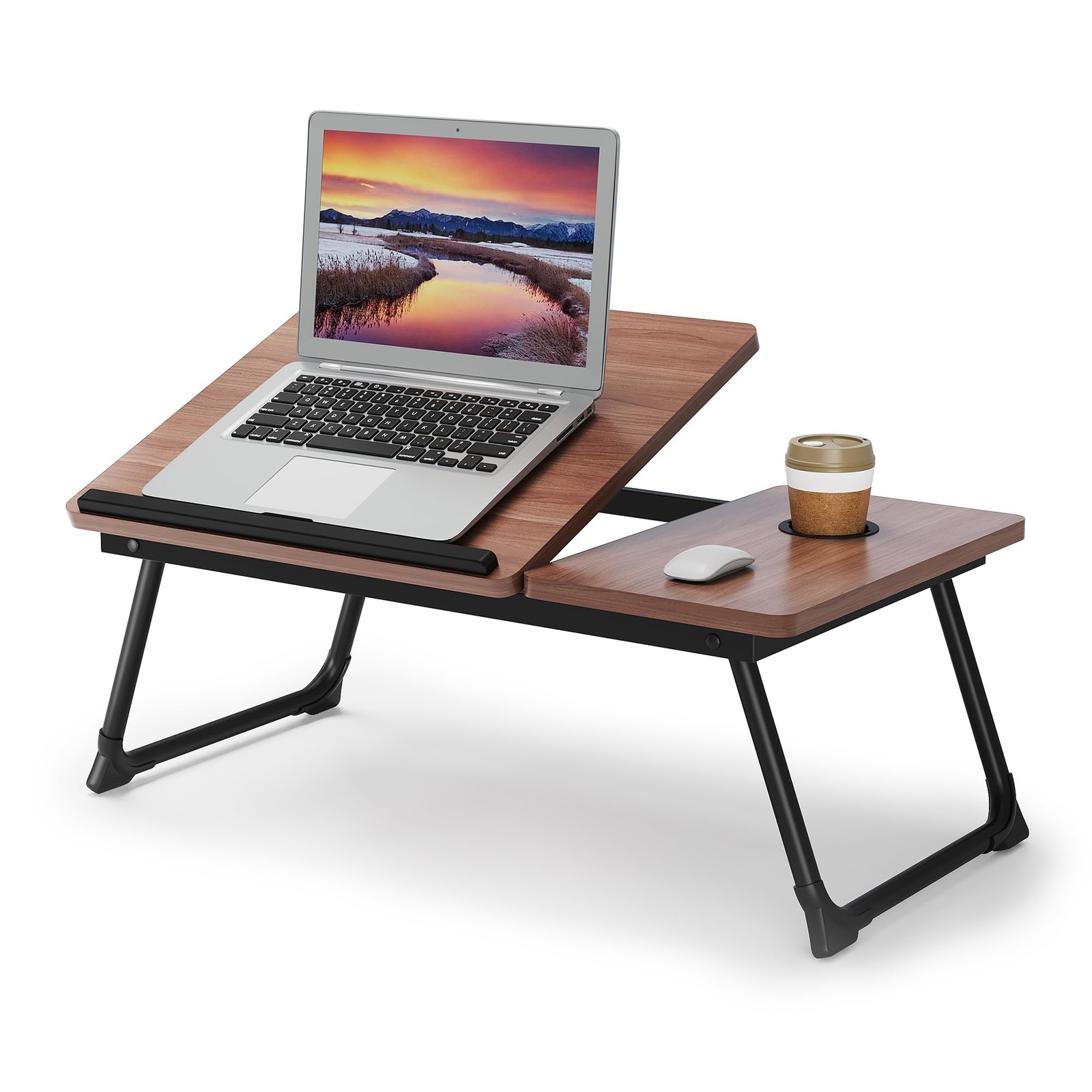 DESTINYGEARS Adjustable & Portable Lap Desk for Laptop - Folding Bed Tray for...