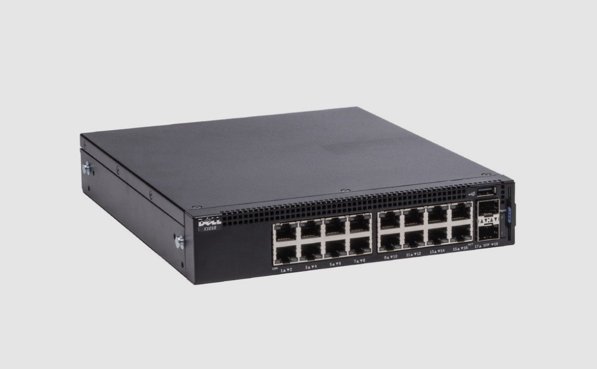 Dell X1018 16-Port Gigabit Smart Managed Switch 2x SFP E10W