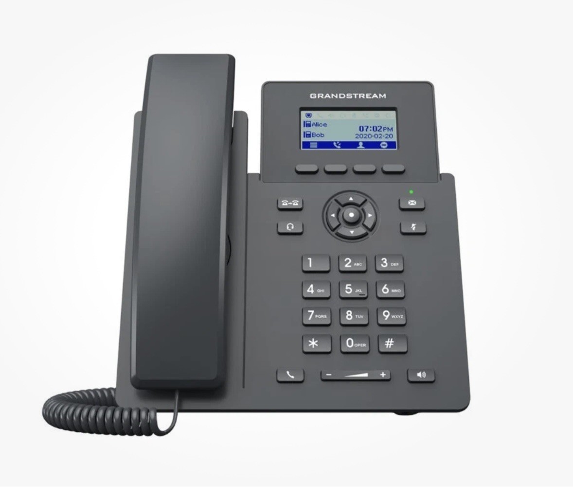 NEW Grandstream GRP2601 Essential 2-Line VoIP Business IP Phone with Stand Black