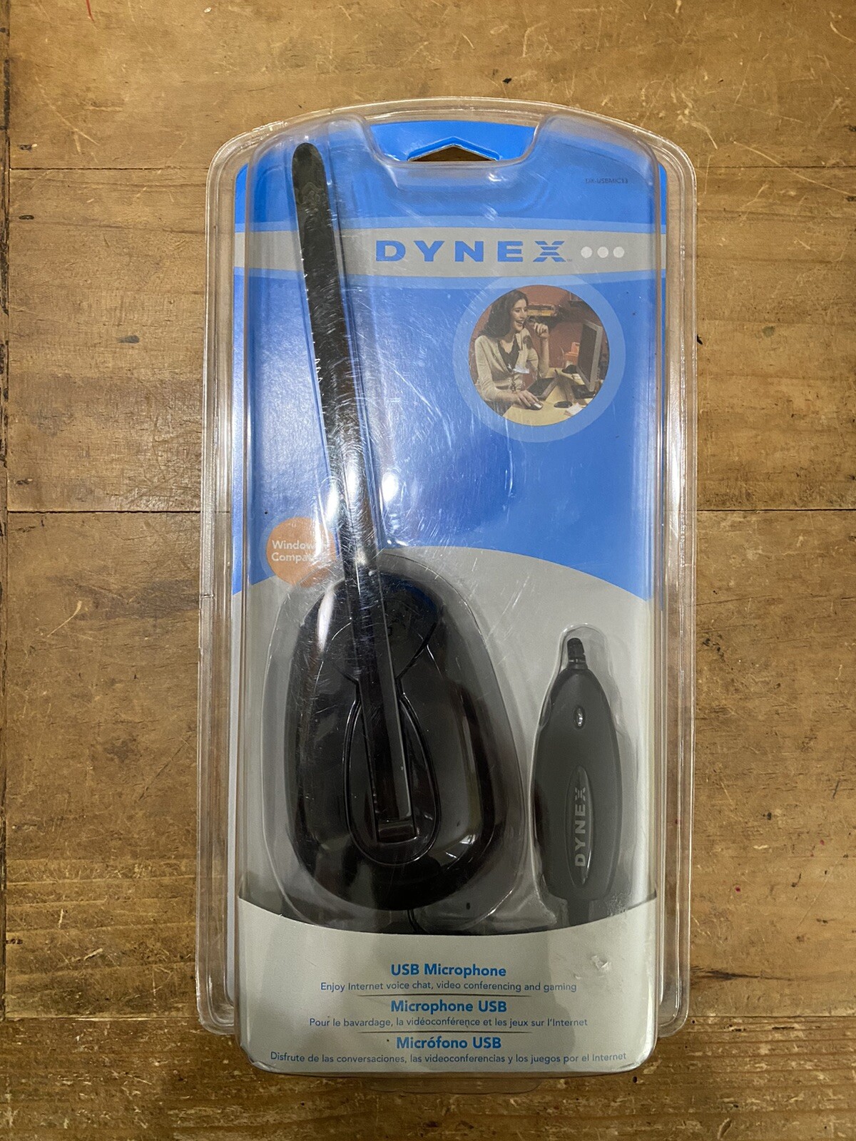 Dynex Wired USB Mic Microphone, For Computer PC Desktop, Black, DX-USBMIC13