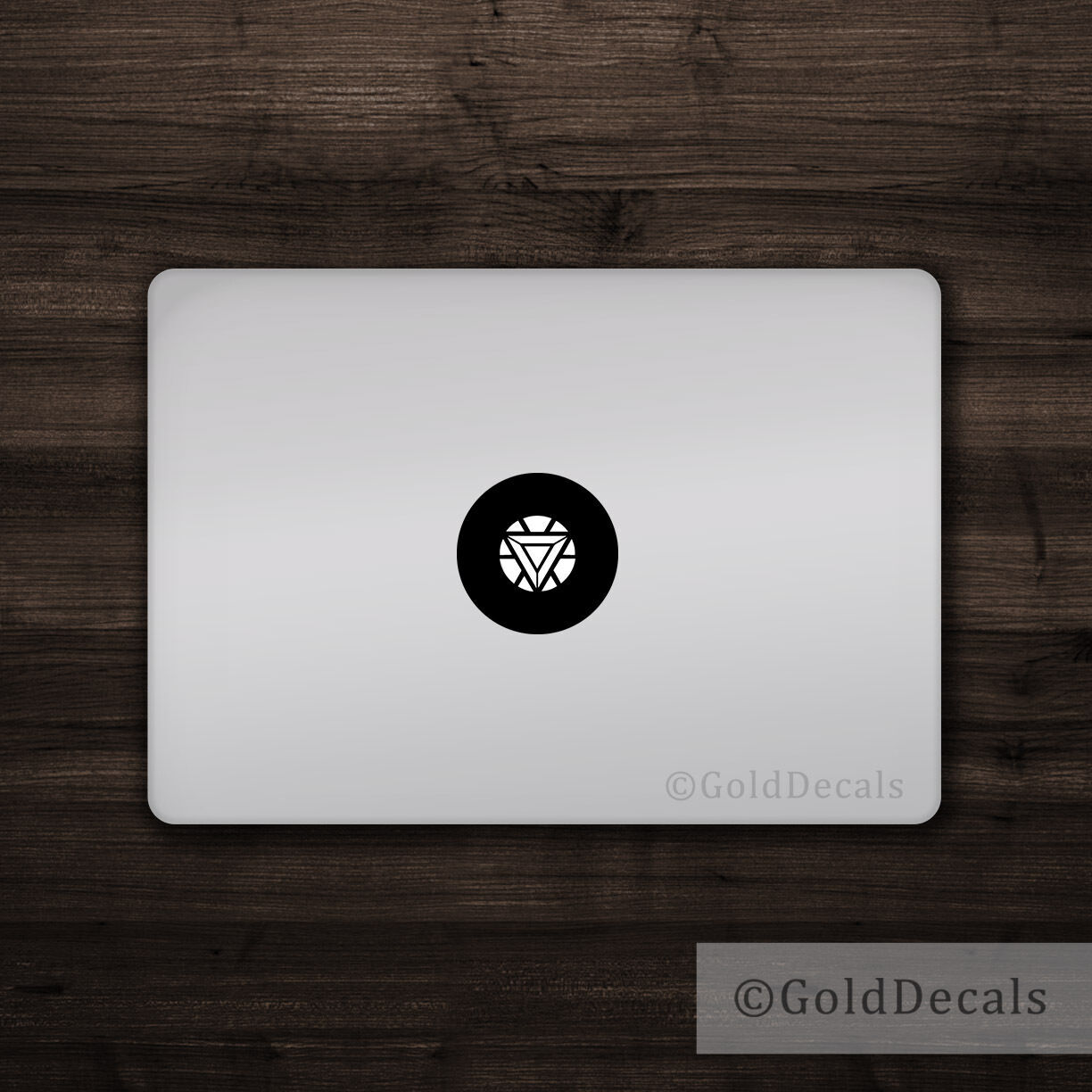 Iron Man Arc Reactor -- Mac Apple Logo Laptop Vinyl Decal Sticker Macbook Decal