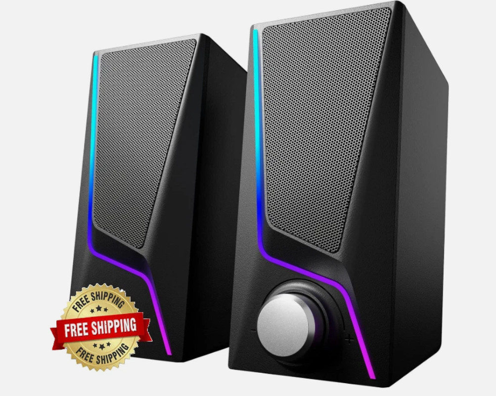 Altavoces Para Computadora, Altavoces Estéreo Hi-Fi Con USB 3.5Mm Para PC NUEVO.