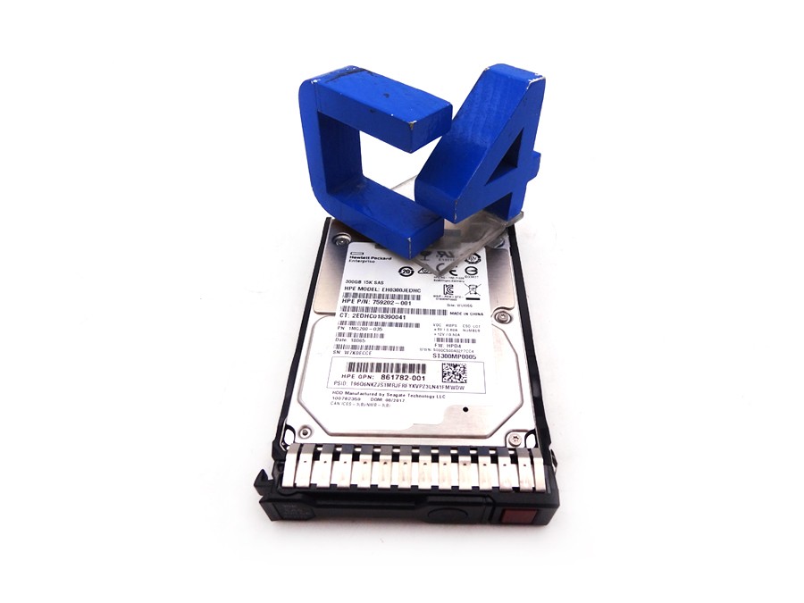 HP 861780-B21 300GB 12G SAS 15K SFF SC ENT - 759208-B21, 759546-001, 759202-001,