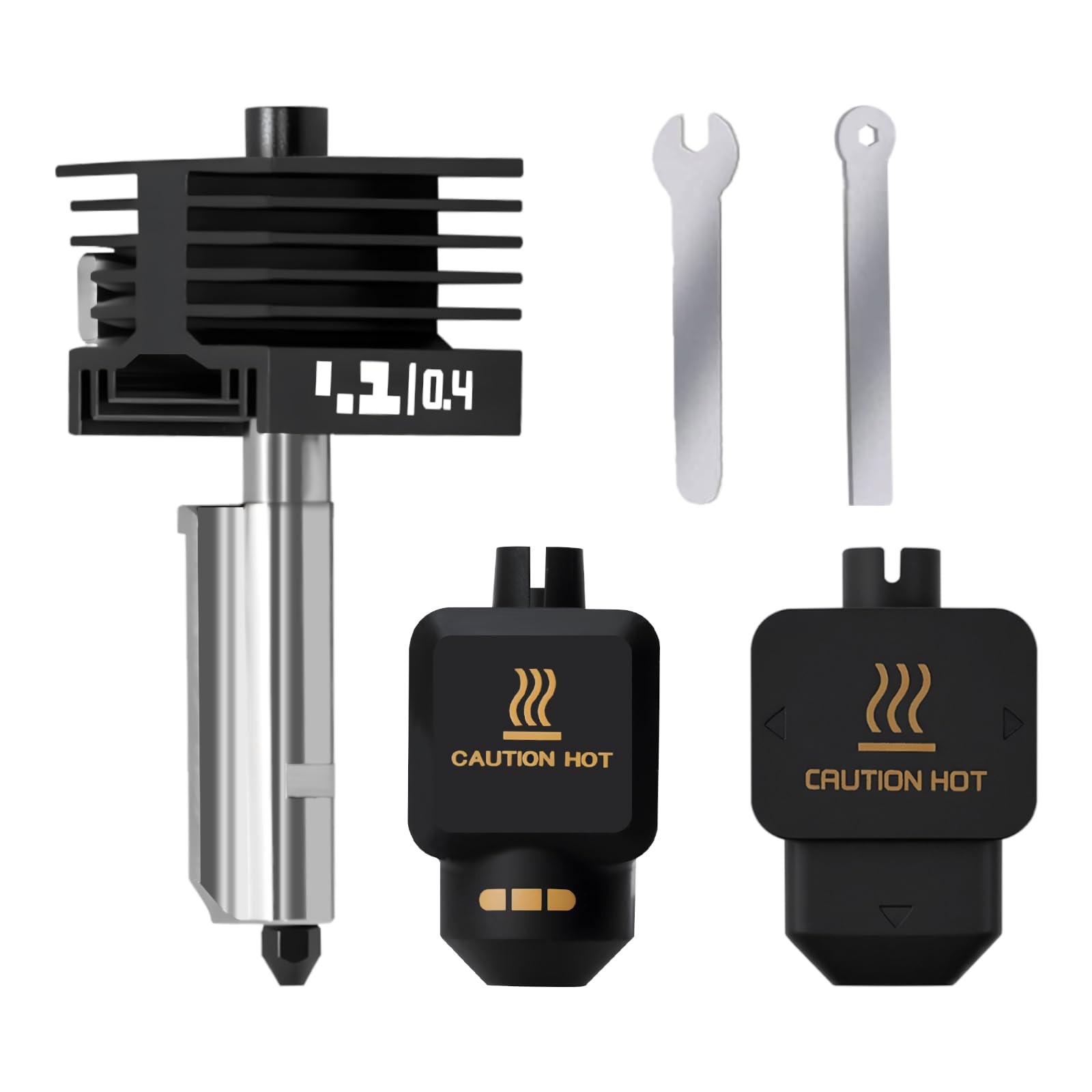 Upgrade 0.4mm P2S, X2D Hotend Kit, 3D Printer Print Head Hot End Heating Bloc...