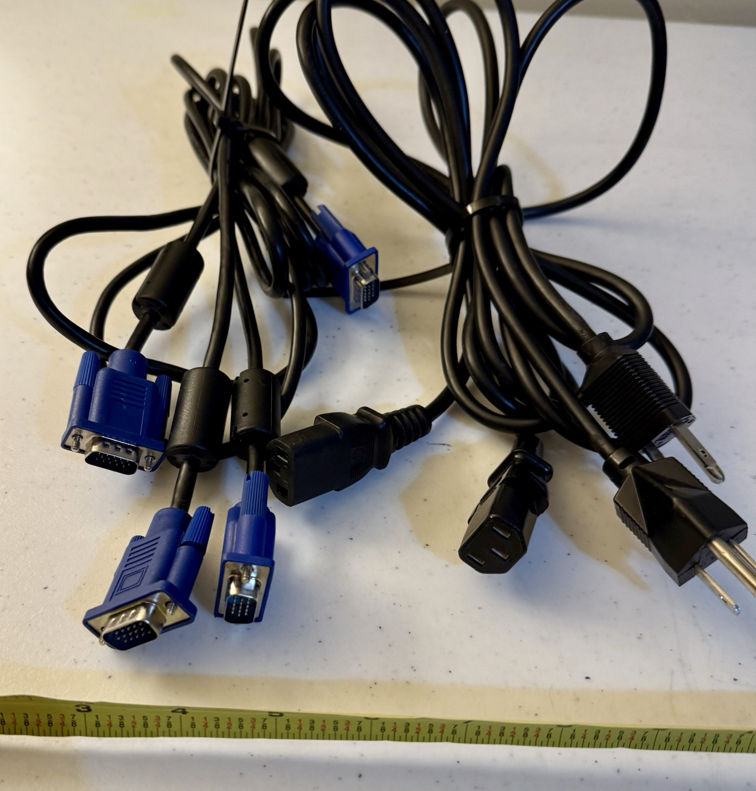 Power Cord & VGA Cable Bundle – I Sheng IS-14 + Hotron E246588 Computer Cords