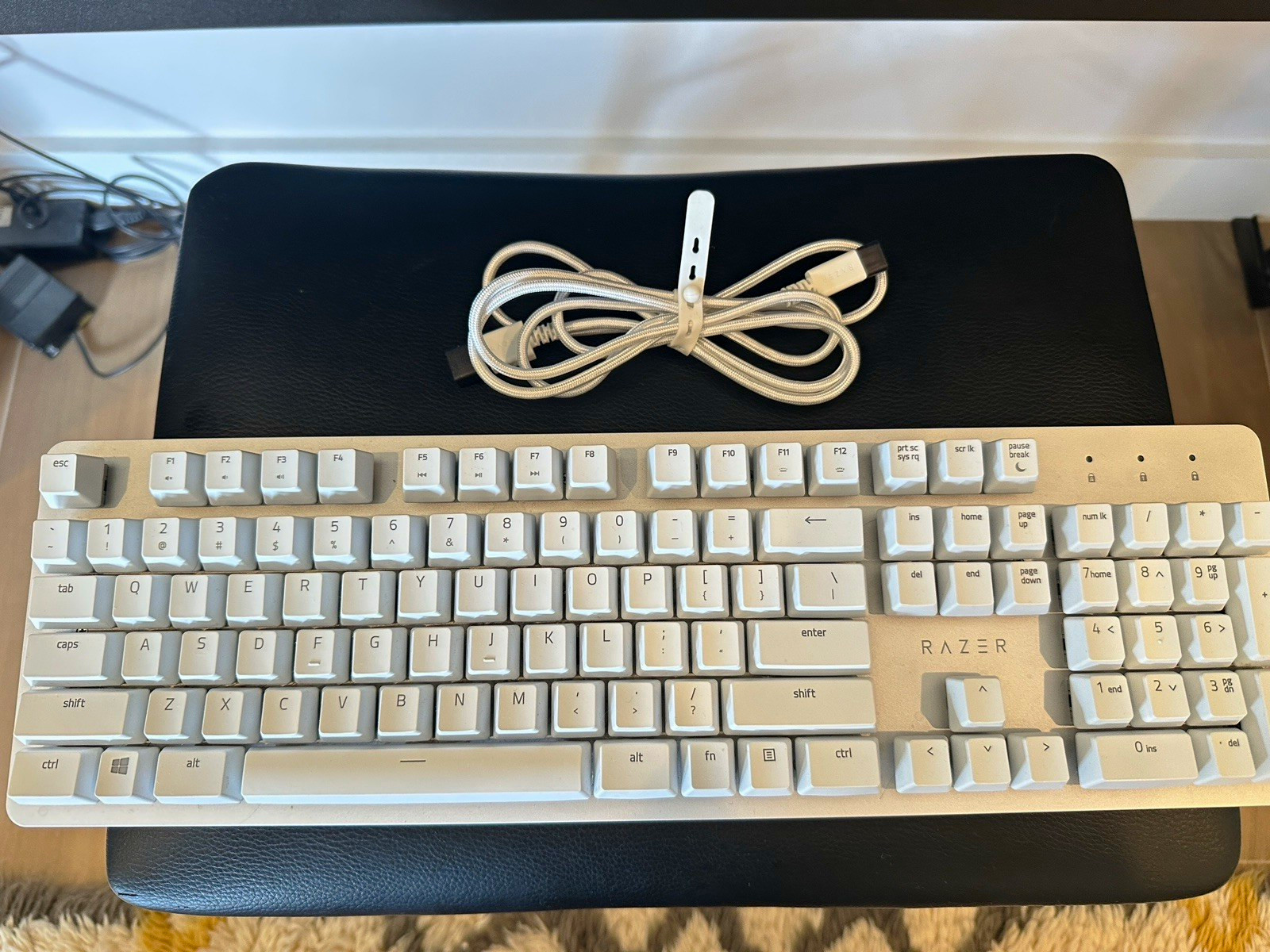 Razer Pro Type Mechanical Keyboard White Wireless USB English Orange Switch