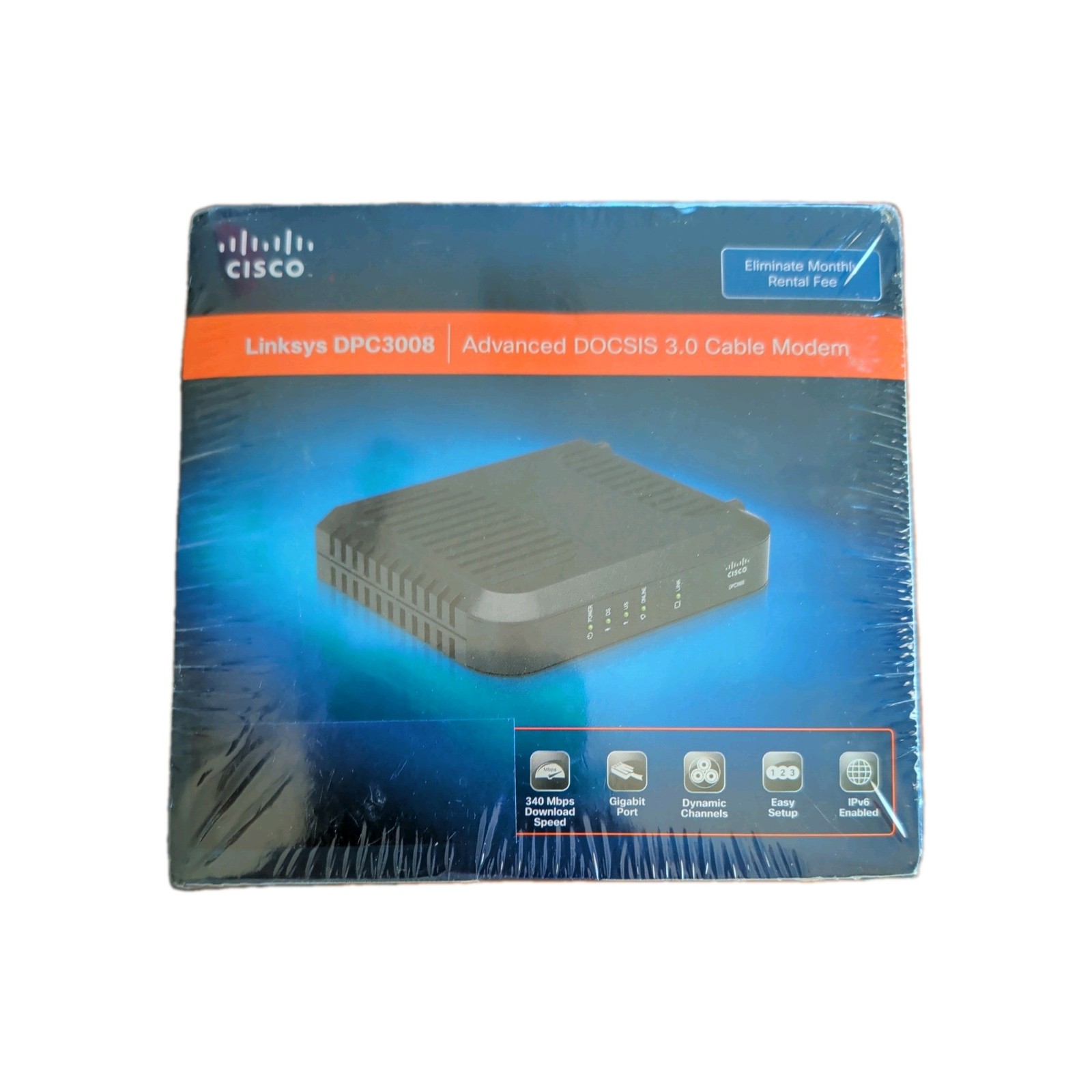 Cisco Linksys DPC3008 DOCSIS 3.0 Cable Modem Comcast, Xfinity ,TWC, Cox version 
