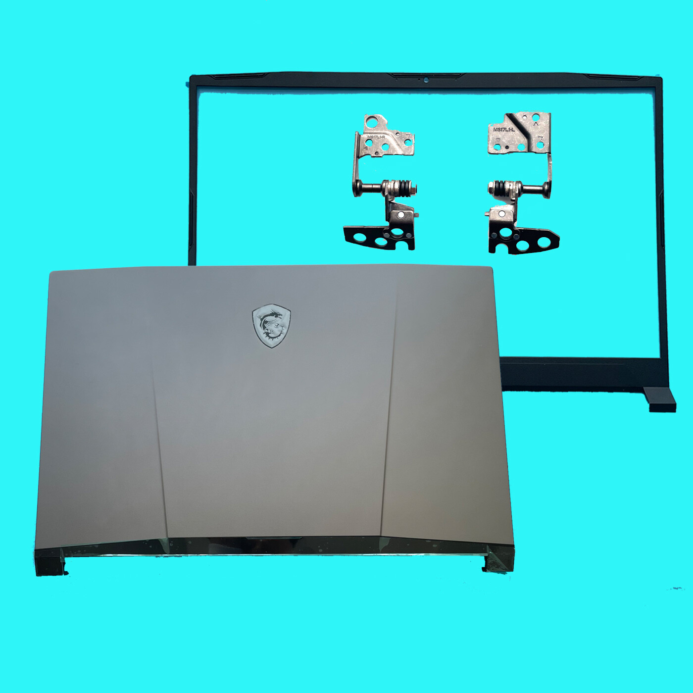 New Back cover+Bezel+Hinges for MSI Crosshair 17 A11UEK UDK 3077L1A423Y4