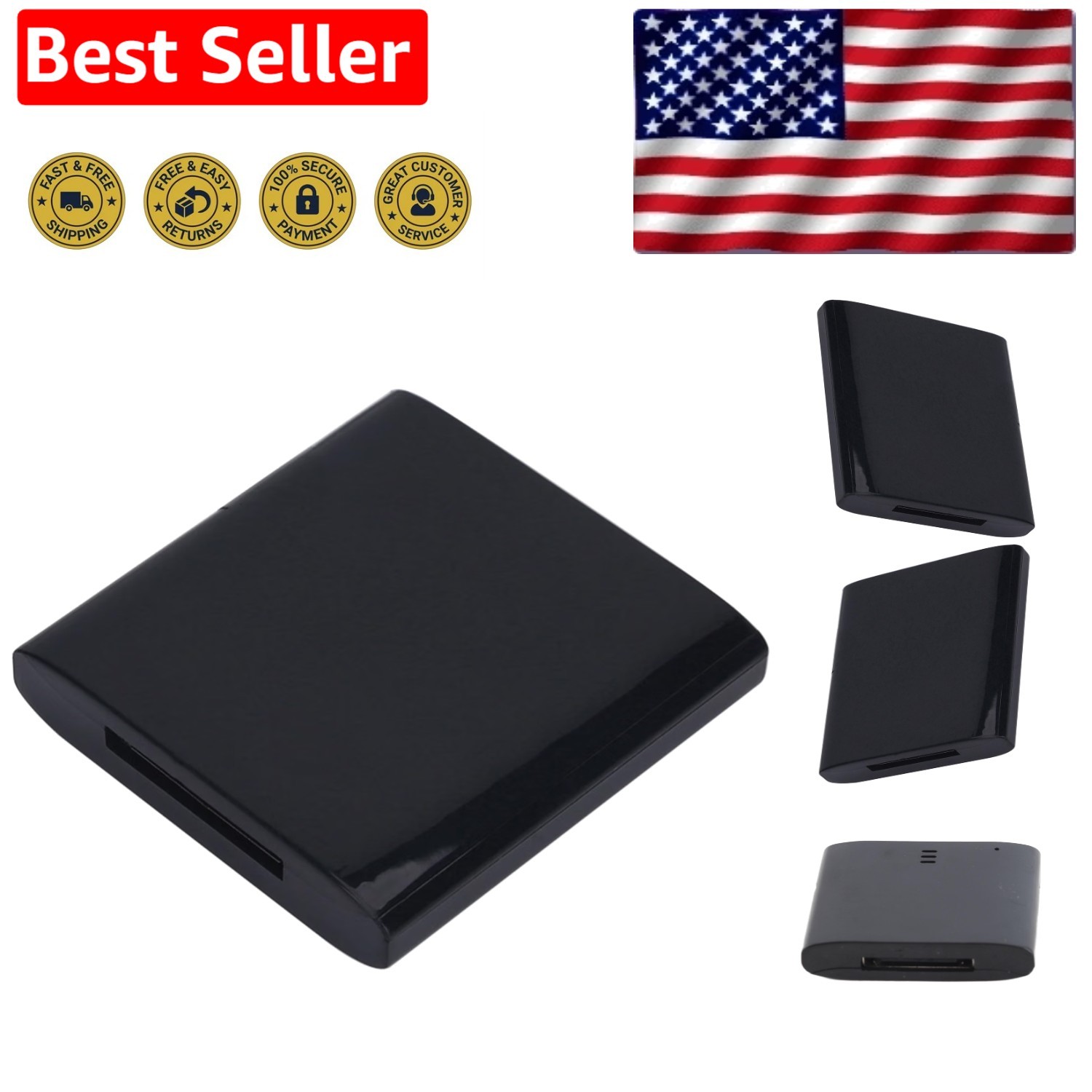 Wireless 30-Pin Bluetooth Music Receiver for Speakers - Stream Effortlessly