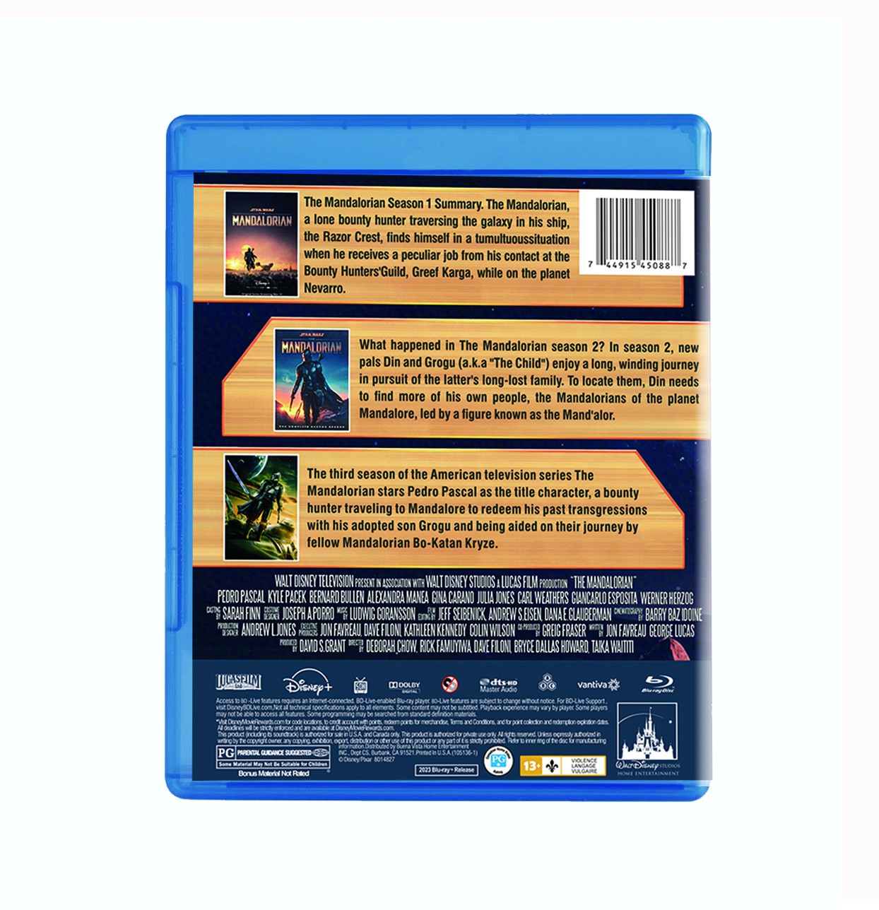 New Sealed The Mandalorian Season 1-3: (3BD) 3-Disc Blu-ray Box Set Fast Post US