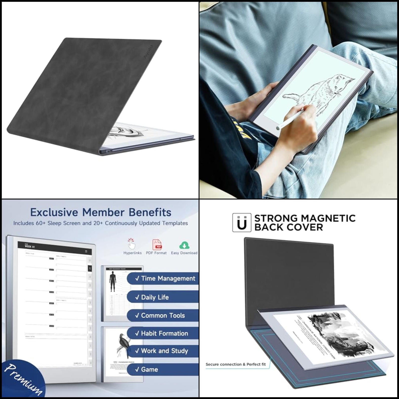 OLAIKE Case for remarkable2 Paper Tablet 10.3" 2020 Released, Book Folio Design