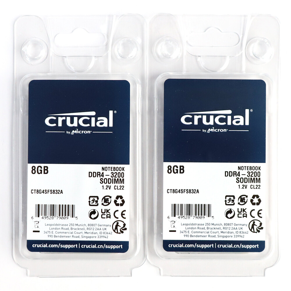 Genuine NEW Crucial DDR4 8GB 3200MHz SO-DIMM Laptop Memory RAM CT8G4SFS832A