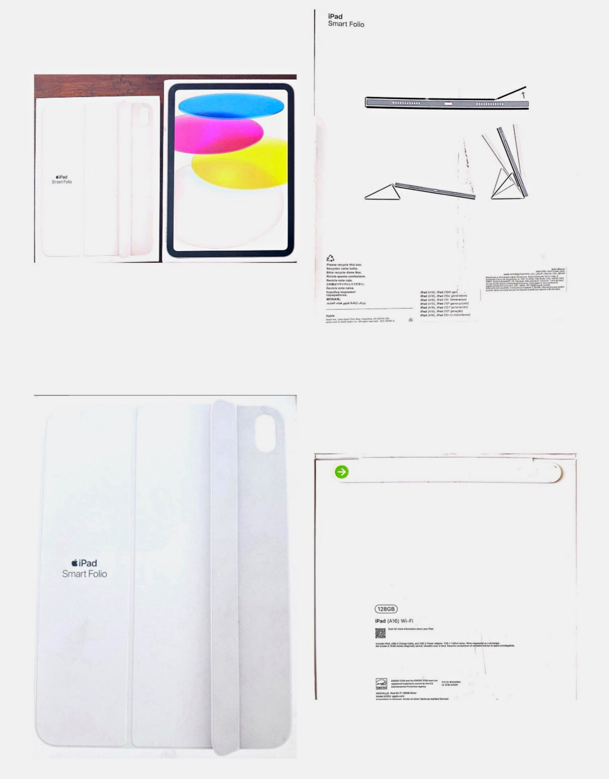 Apple iPad (A16) Wi‑Fi 11in 128GB Silver Tablet + Apple Smart Folio
