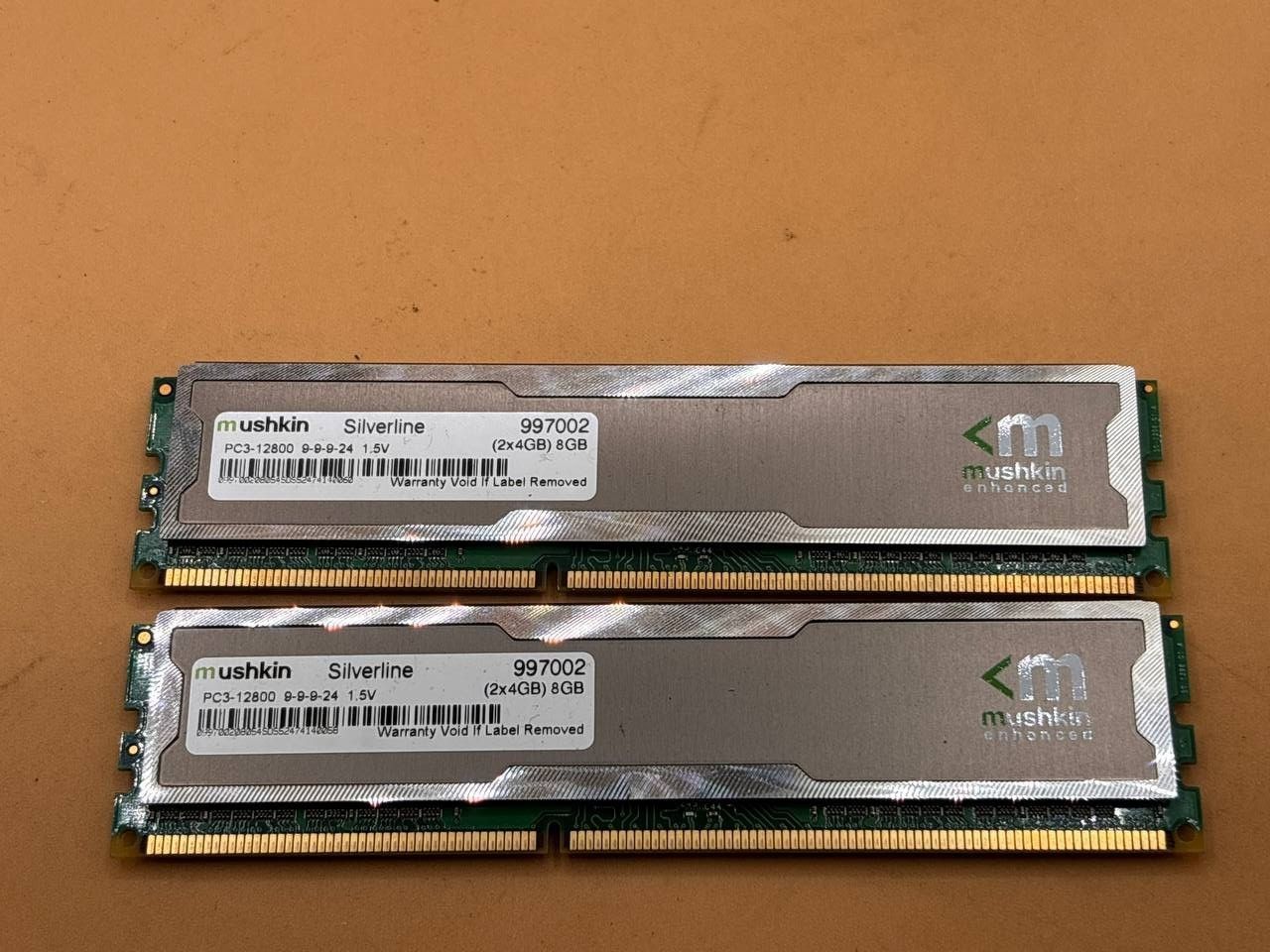 8GB (2x 4GB) Genuine Mushkin Silverline 997002 DDR3 PC3-12800 1.5V RAM PH9