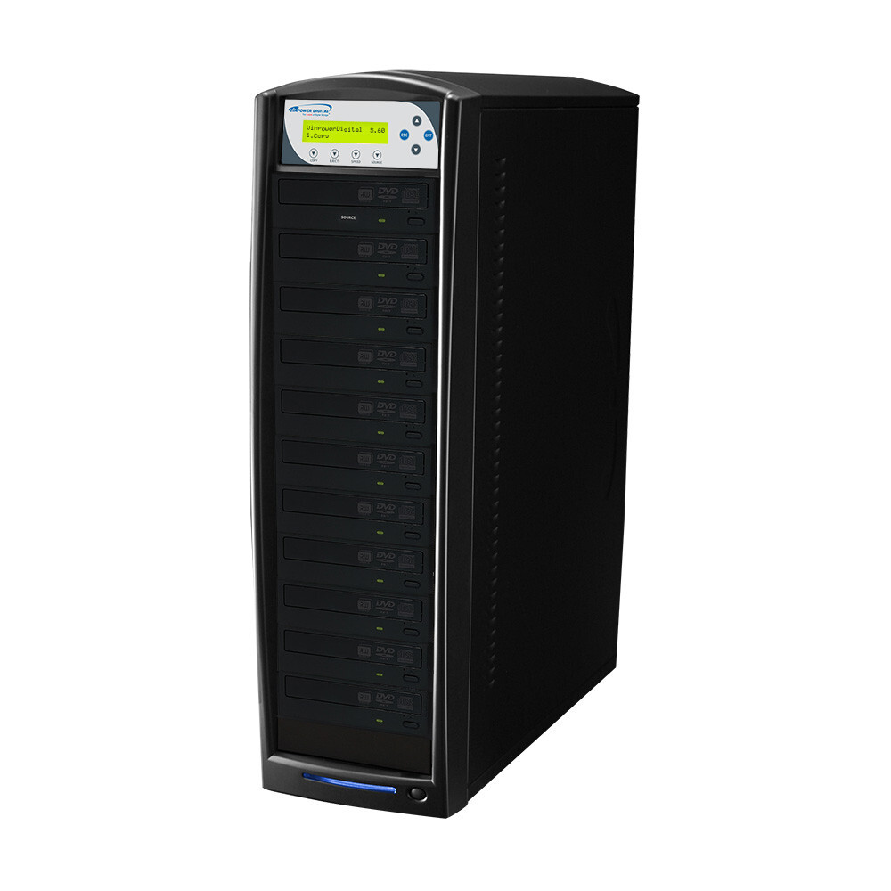 SharkCopier 10 Target 24X CD DVD Duplicator Copier Tower with 2 TB HDD + USB 3.0