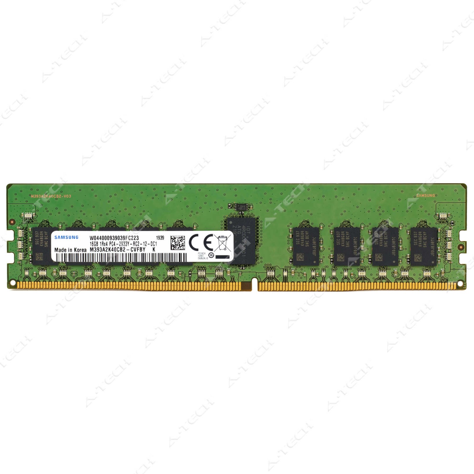 Samsung 16GB DDR4 2933MHz PC4-23400 ECC RDIMM Server Memory RAM M393A2K40CB2-CVF