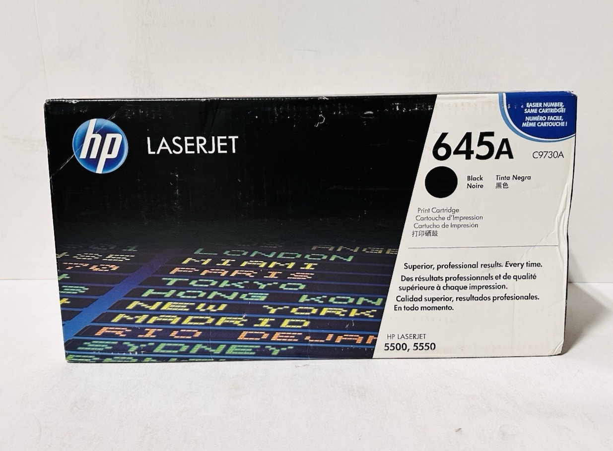 Genuine HP 645A (C9730A) Black Toner for HP LaserJet 5500/5550 Series