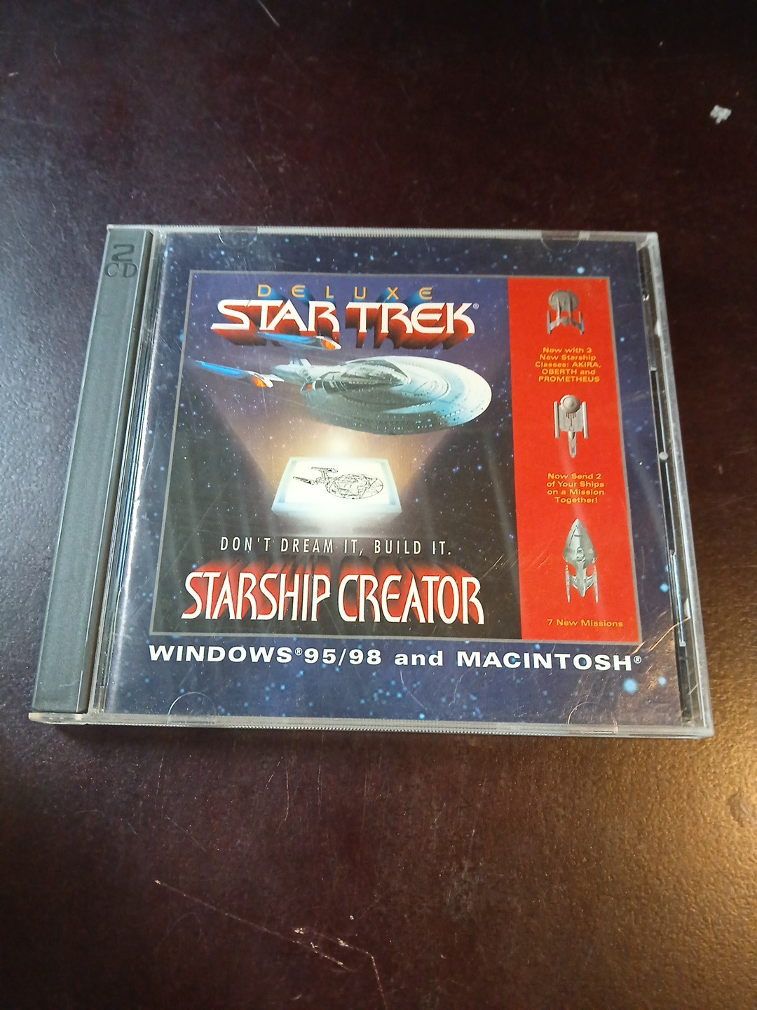 Deluxe Star Trek Starship Creator 2 Disc CD-ROM