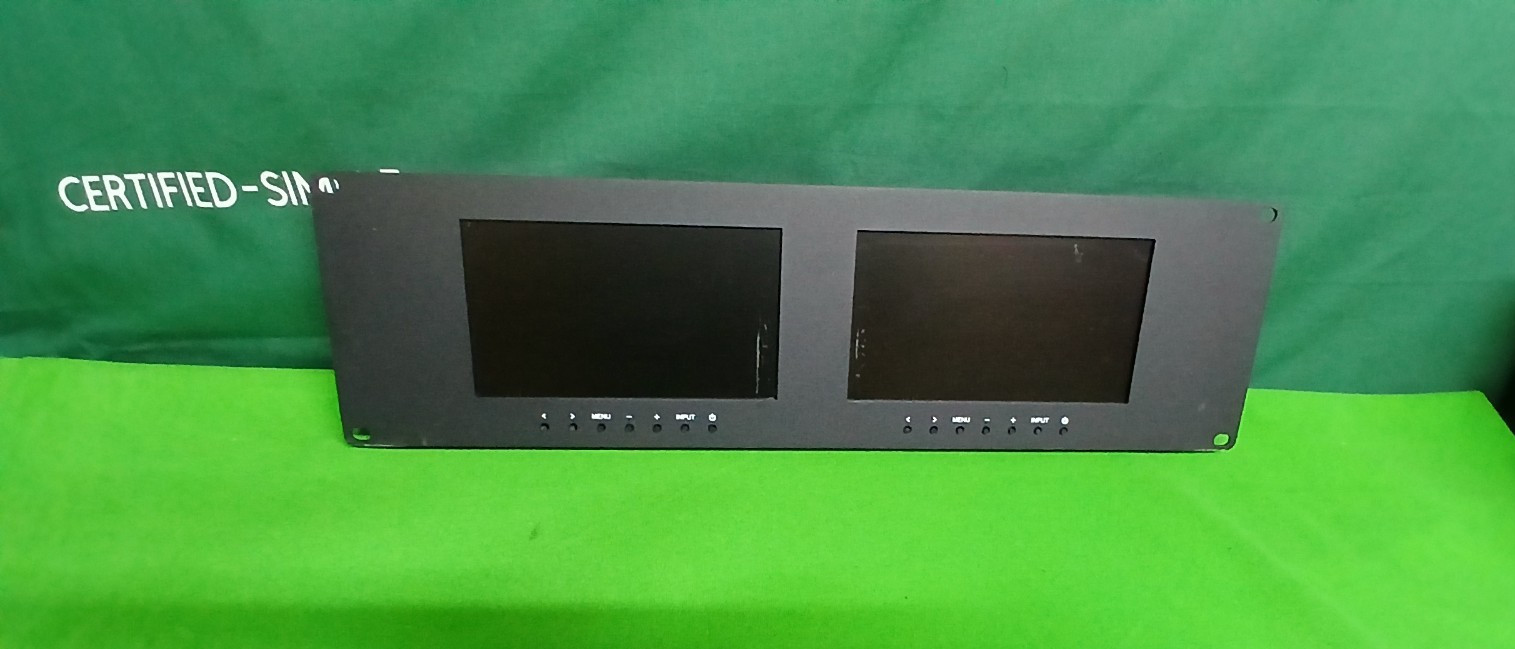 Lilliput RM‑7024 Dual 7" Rackmount Video Monitors – HDMI/VGA/BNC – No USB