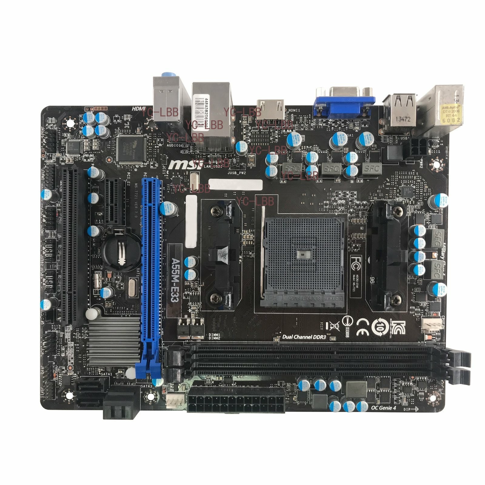 FOR MSI A55M-E33 Desktop Motherboard FM2b FM2+ DDR3 Motherboard Tested