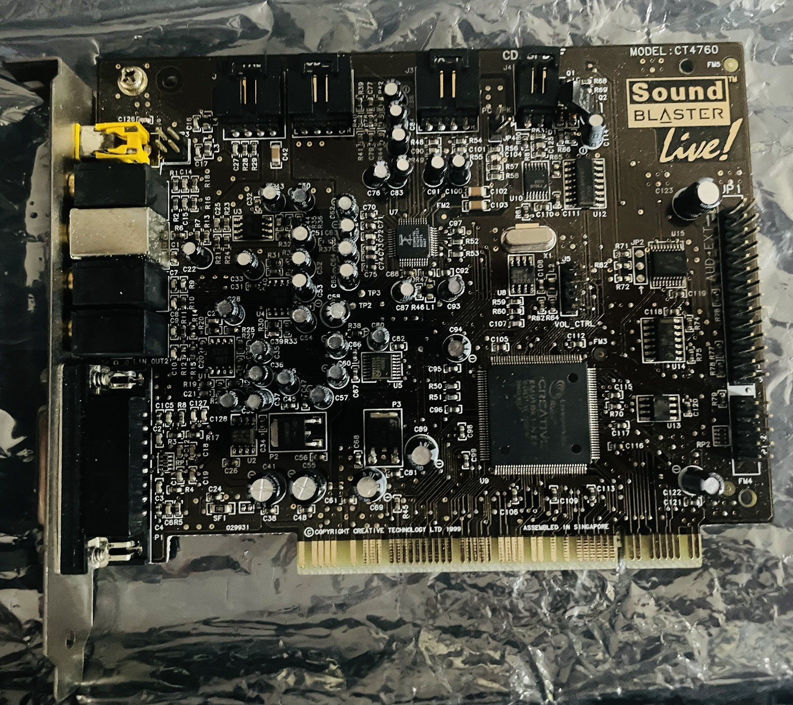 Creative Sound Blaster Live CT4760 PCI Sound Card Vintage Retro PC EMU10K1