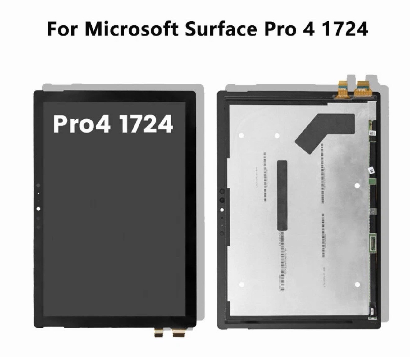 For Microsoft Surface Pro 4 1724 LCD Touch Screen Digitizer + Ribbon Cable +Tape