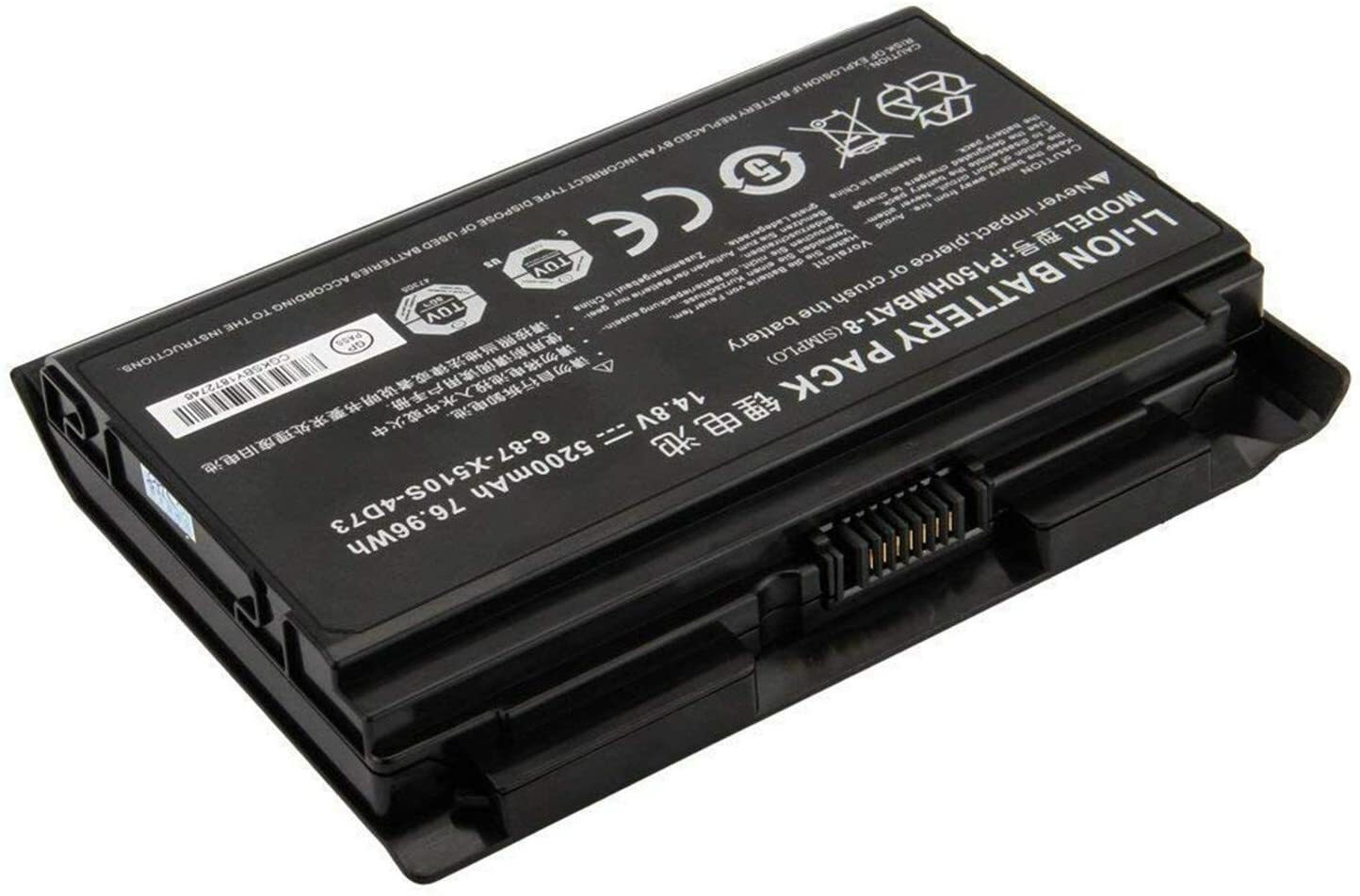 6-87-X510S-4D7 P150HMBAT-8 Battery For CLEVO P150 P150EM P170HM3 P170HM X511 