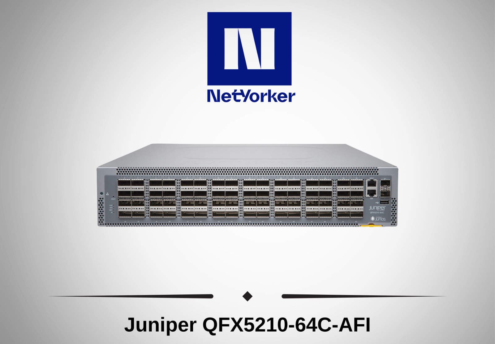Juniper QFX5210-64C-AFI 64x QSFP28 100GbE Spine Leaf Data Center Switch