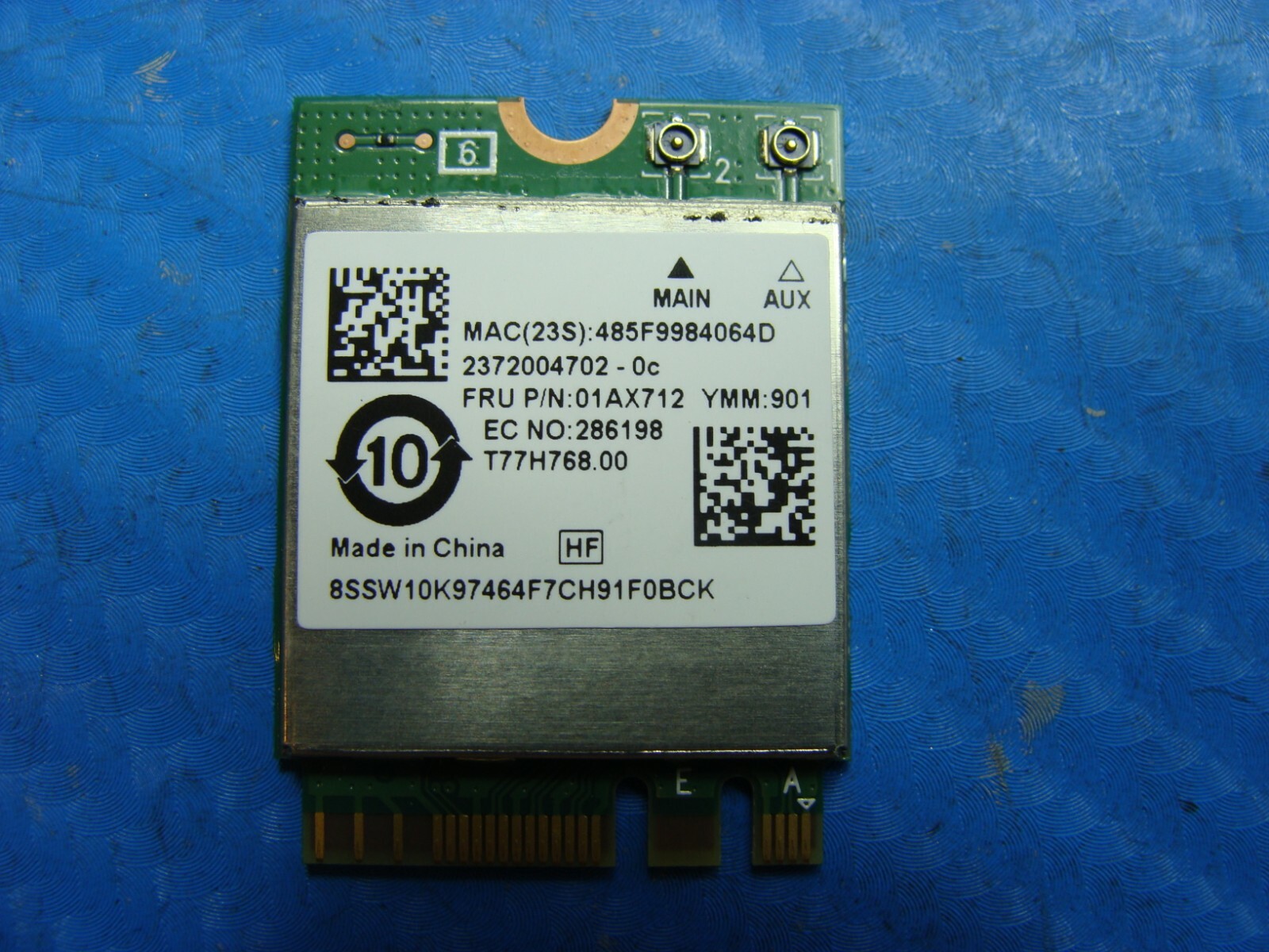 Lenovo Yoga 13.3" 730-13IKB 81CT OEM Wireless WiFi Card RTL8822BE 01AX712