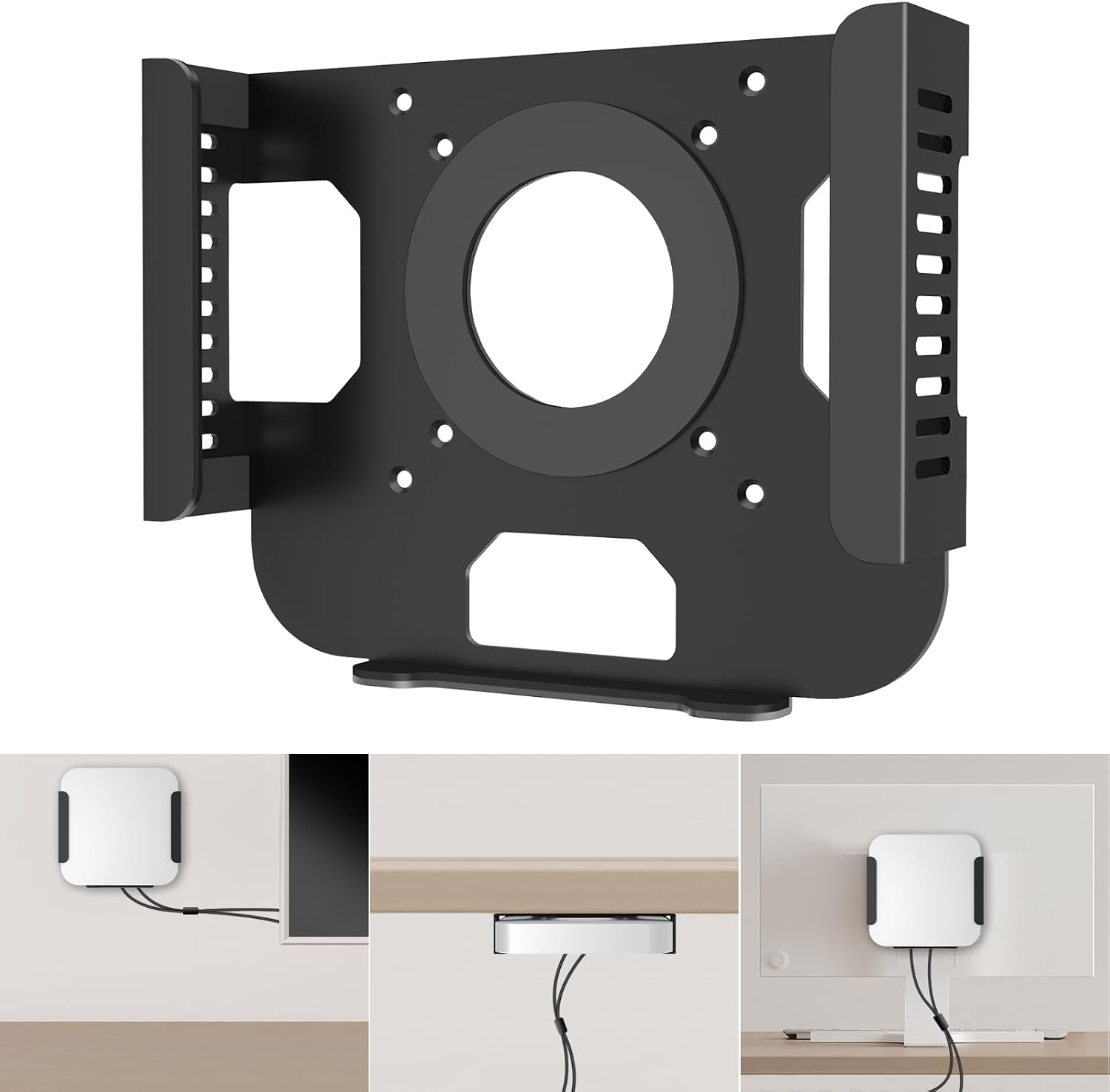 Metal Mount for Mac Mini M1 M2 Wall and under Desk Mount for Mac Mini Mid 2011 t
