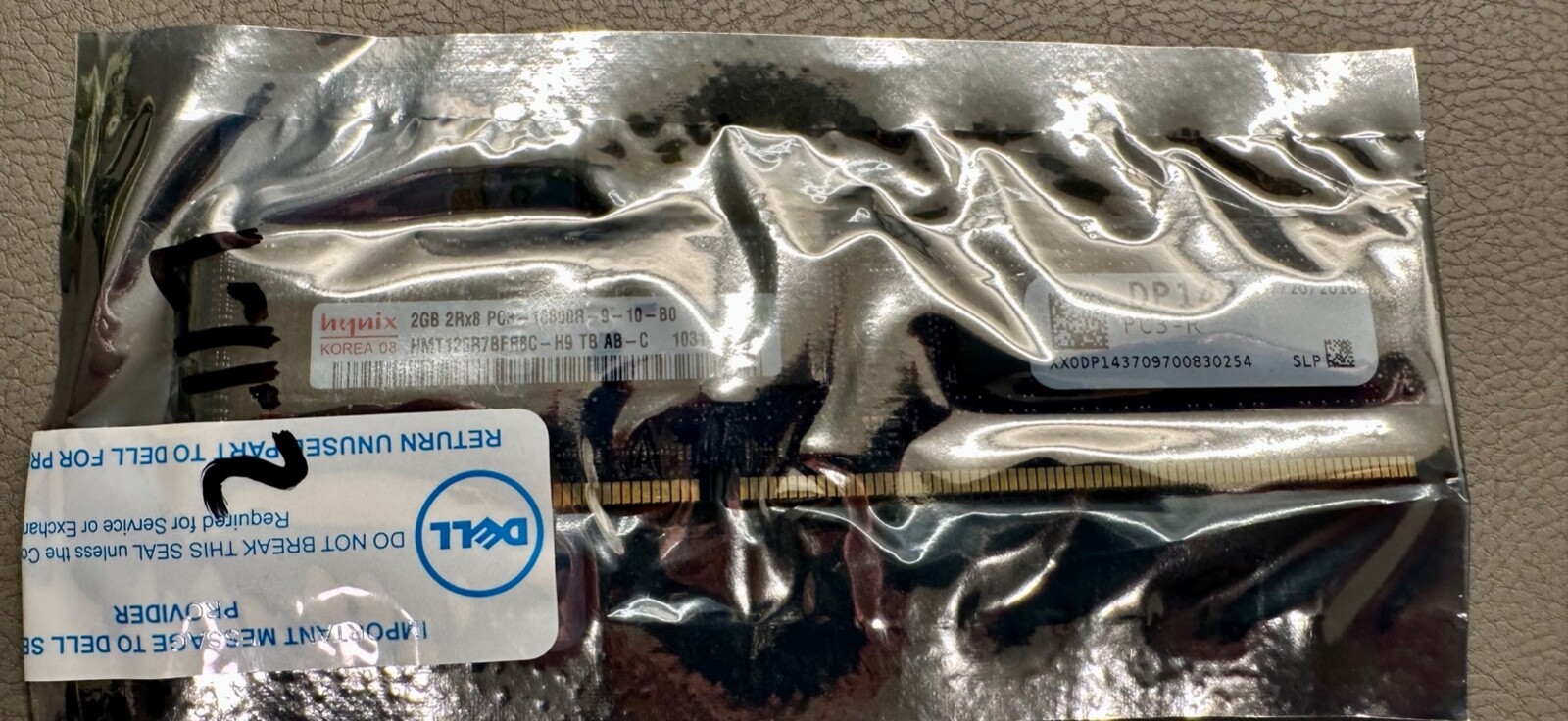 LOT OF 37 x NEW SEALED Dell Hynix 2GB DDR3-1333MHZ ECC REG HMT125R7BFR8C-H9