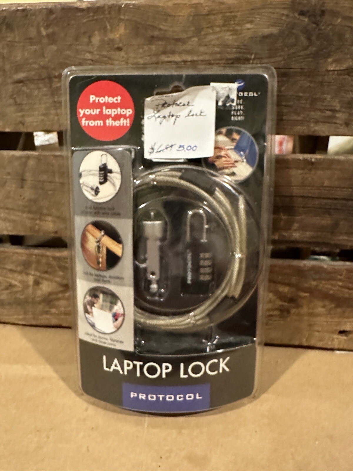 New Protocol Secure Laptop Cable Selectable Combination Lock Anti-Theft
