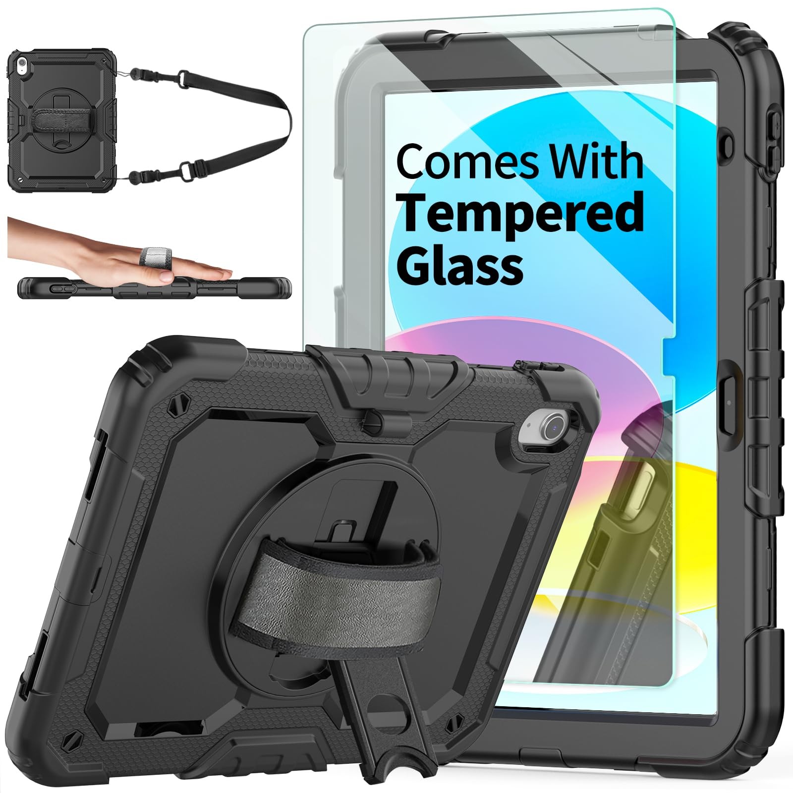 iPad 10th Generation Case, iPad 10 Case 10.9'' 2022, [Kid Proof] Ambison Full