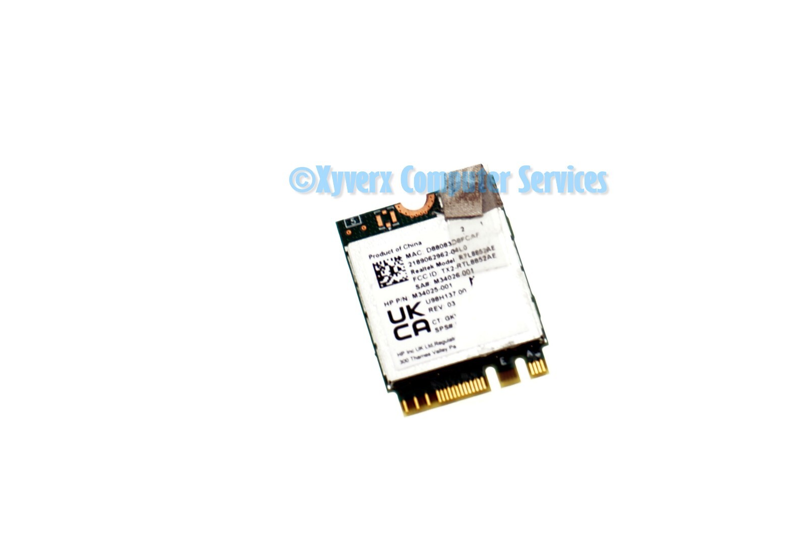 M34026-001 RTL8852AE OEM HP WIRELES CARD BLUETOOTH 15-ER0151NR (B)(CB75)
