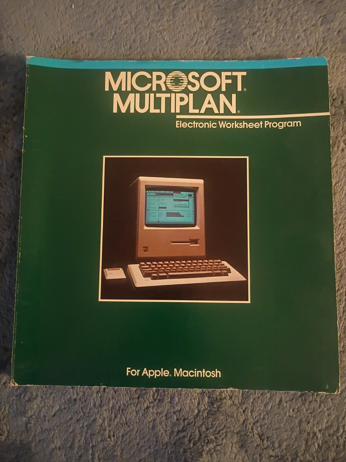 1984 Microsoft MULTIPLAN Manual Spreadsheet Pre-EXCEL Macintosh 128K Mac