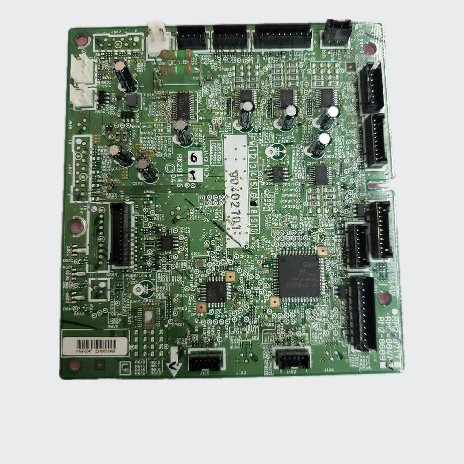 Used HP LaserJet Enterprise M631 M632 M633 Staple Stacker PC Board, RM2-8847
