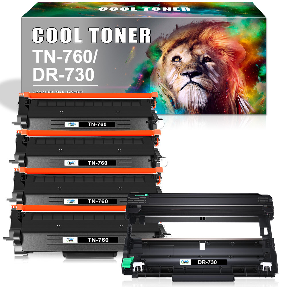TN760 Toner Cartridge/ DR730 Drum for Brother MFC-L2750DW HL-L2370DW MFC-L2710DW