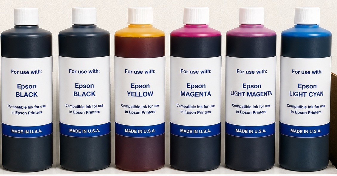 5 x 1000ml PREMIUM REFILL INK FOR Epson Expression ET-2550 Printer