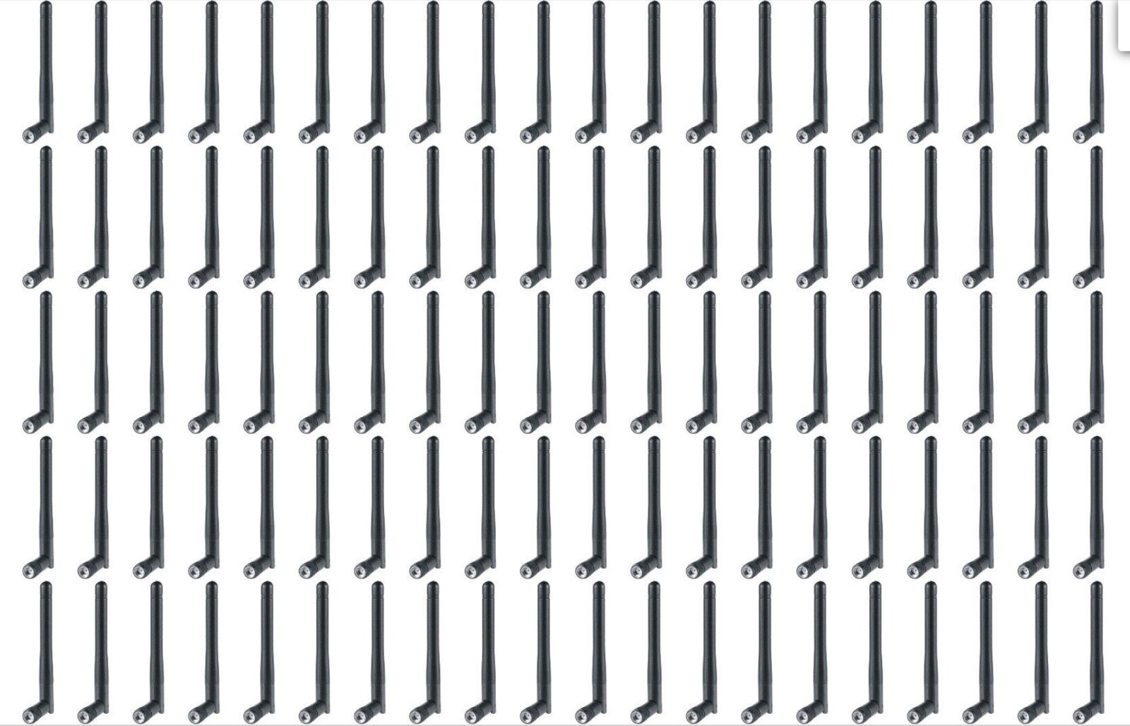 LOT 100 x 2.4G / 5.8Ghz Dual Band 3dBi RP-SMA Antenna for Wireless LAN / Router
