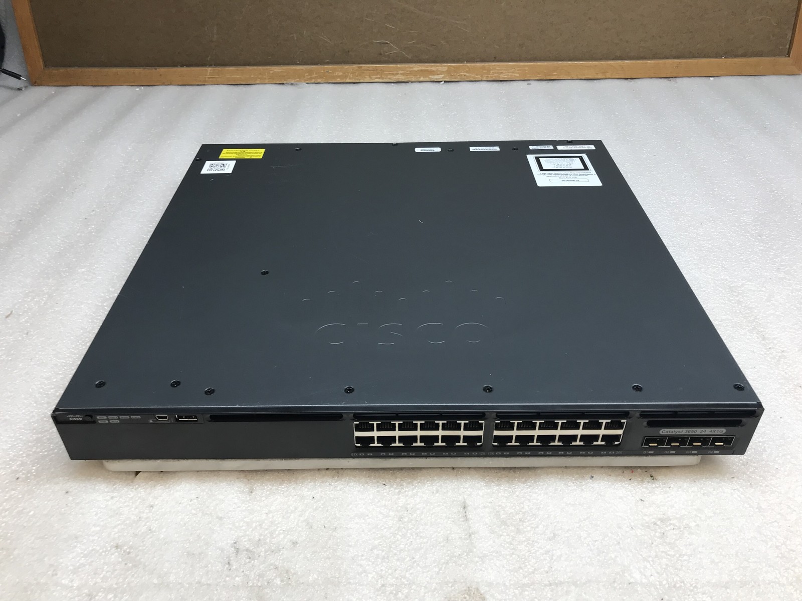 Cisco Catalyst WS-C3650-24TS-E 4x1G Uplink Ports Switch Dual PSU w/ Power Cable