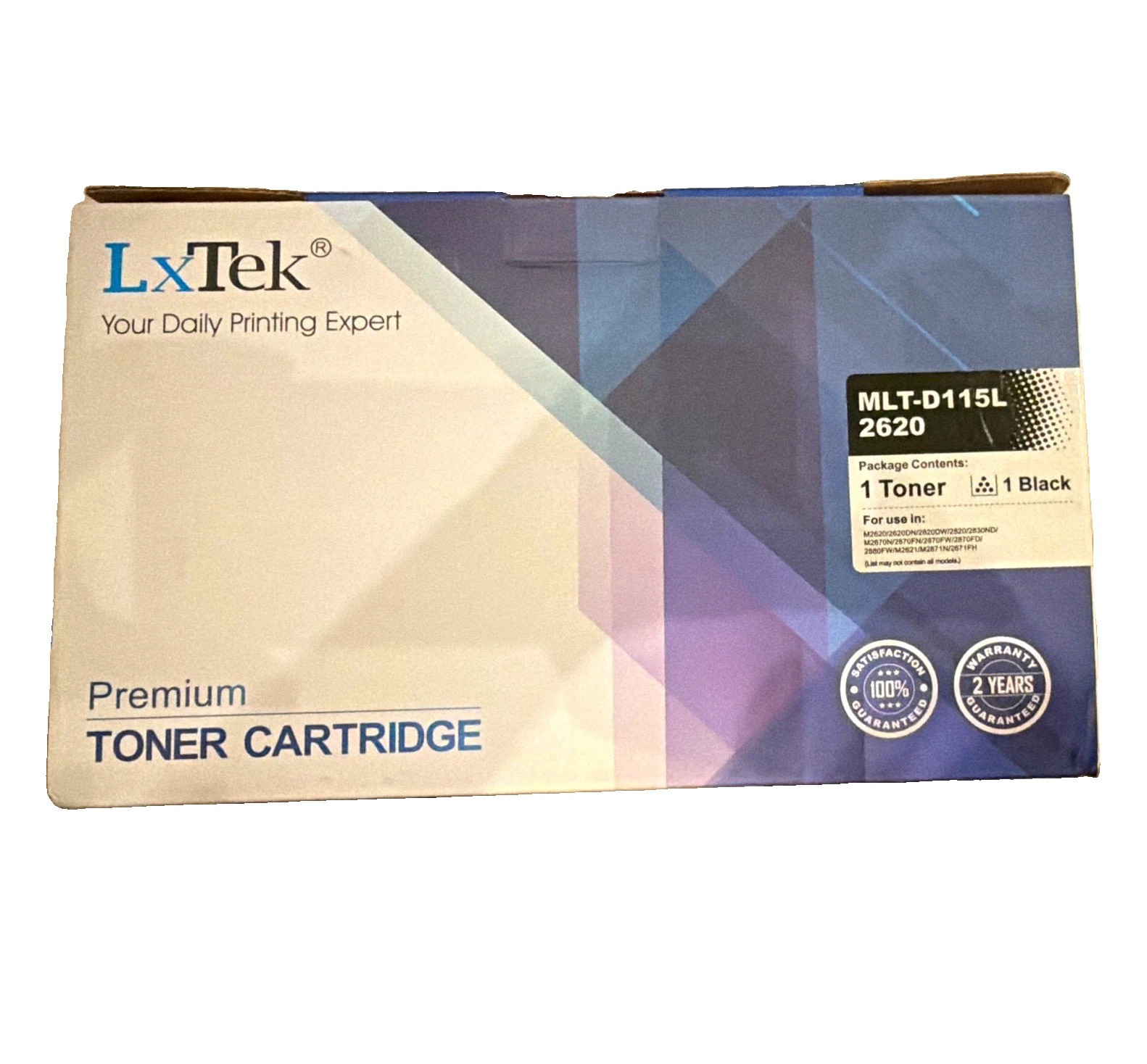 LxTek MLT-D115L Black Premium Laser Toner Cartridge for Samsung M2620 M2670