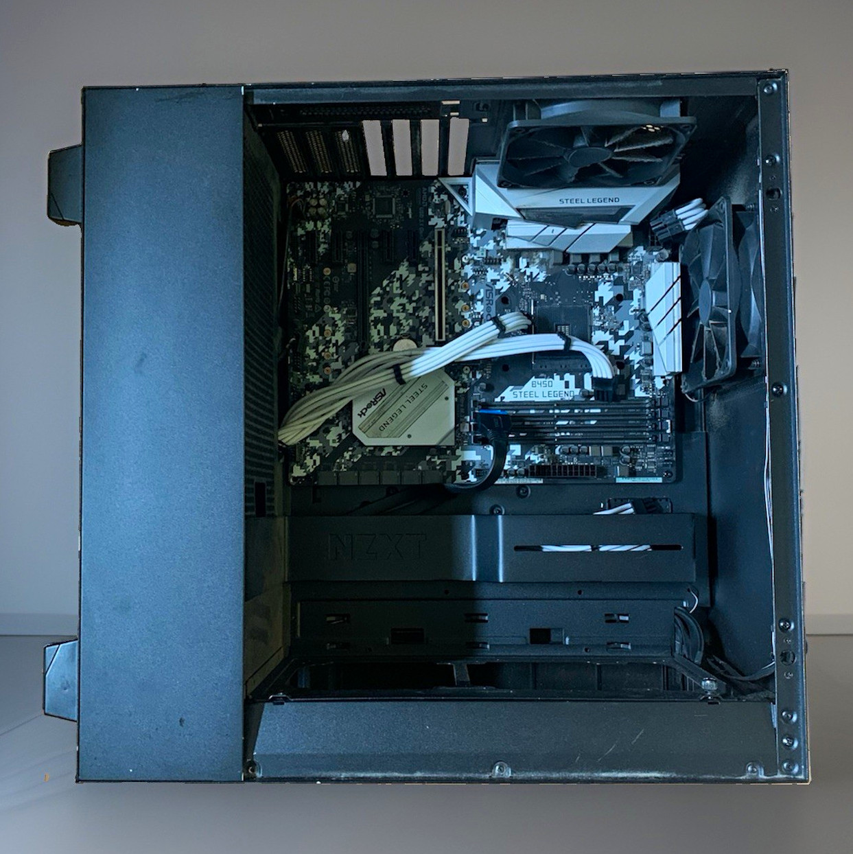 NZXT H500 Black Tower Desktop Case RGB, ASRock B450 Steel Legend, HDMI/DP