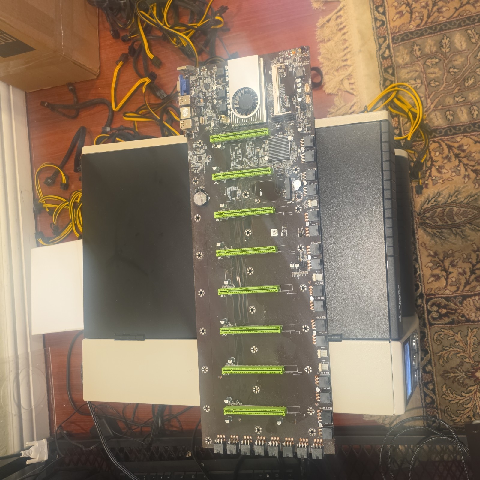 BTC-37 Miner motherboard | 8 video card slots DDR3 | VGA interface | USA seller